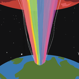 Communicating with light: A message to Mars tile